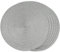 FunWheat Lot de 6 sets de table ronds tressés pour tables de salle à manger, lavables, antidérapants, 38,1 cm (gris, 6 pièces)