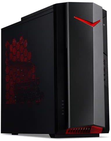 Acer Nitro 50 N50-610 - Ordenador de Sobremesa (Intel Core i5-10400F, 8 GB RAM, 512 GB SSD, NVIDIA GeForce GTX 1650, Ethernet, Wi-Fi, Endless OS) - PC Sobremesa Color Negro