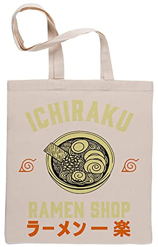 Ichiraku Ramen Soup Shop Réutilisable Coton Beige Sac de Courses Reusable Cotton Shopping Bag