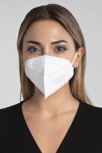 safetouch 50 pezzi Mascherina FFP2-5 strati bianca. Il paradenti è traspirante e offre un elevato comfort. La miglior qualità.