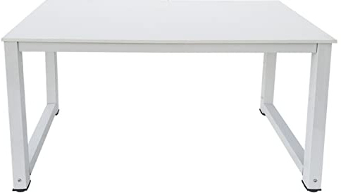 VDD - Escritorio - Mesa de ordenador - Mesa de cocina - metal y madera - 120 cm x 60 cm - Blanco