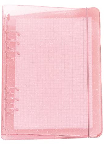 A6 / A5, 6 Löcher, farbig,Läufer Ringordner, Ordner für lose Blätter, Notizbuch, Nachfüllpackung, Bürobedarf, Ordner (Cameo Pink, A5 mini set)