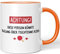 JUNIWORDS Tasse, Achtung! Diese Person könnte tagelang über Tischtennis reden, Orange (1005865)