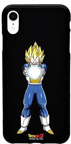 Personalaizer iPhone XR Case Black with a Dragon Ball Z Vegeta Energy Design