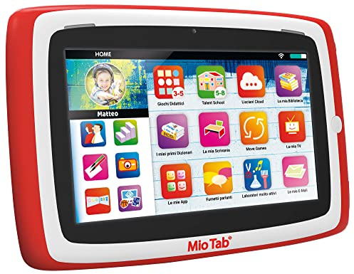Liscianigiochi -Mio Tab 7'' Smart Advanced, Kinder 6-12 Jahre, Speicher 16 GB, autonom, sensorische Kapazitäten, Hand-Augen-Koordination, Mehrfarbig, 97029