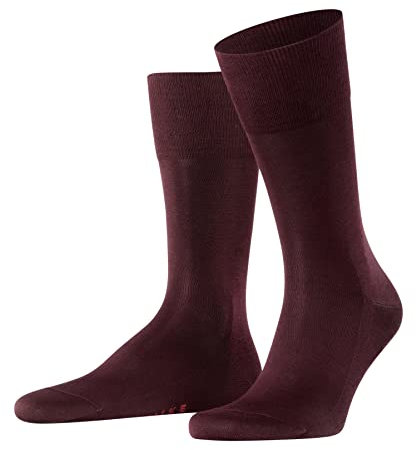 FALKE Tiago M So sostenibili cotone filo di Scozia tinta unita 1 paio, Calzini Uomo, Rosso Barolo 8596, 47-48