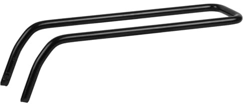 POLISPORT 8632900030 - Ersatz-Stahlstütze für den vorderen Kindersitz Modell Guppy MINI+ 2022 in schwarzer Farbe
