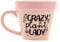 Boxer Gifts Crazy Plant Lady Blumentopf-Tasse, lustiges Gartengeschenk für Frauen, Zimmerpflanzengeschenk für Pflanzenliebhaber, Gartengeschenk für Mama zu Weihnachten und Geburtstag, Rosa