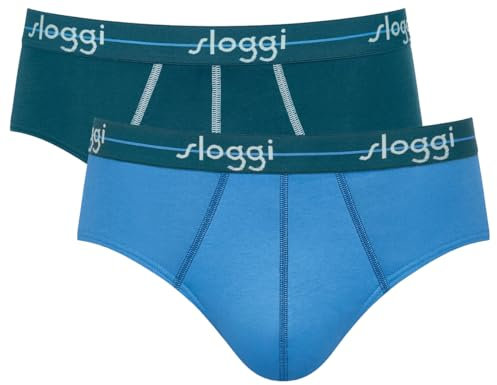 Sloggi Men's Start Midi C2P box Briefs, MULTIPLE COLOURS 17, 5