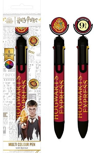 Harry Potter - Penna multicolore (design piattaforma 24,9 cm), regalo per ragazzi e ragazze, materiale scolastico, prodotto ufficiale