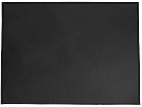 EIOLWJIEO Hearth Pad Fireproof Protection For Fireplace Large Size Easy To Maintain Reusable Fireplace Rugs Fire Resistant, black, 39 * 47in