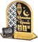 Ramadan Kalender aus Acryl Countdown Kinder Adventskalender Eid Mubarak Calendar Deko DIY Zuhause Dekoration