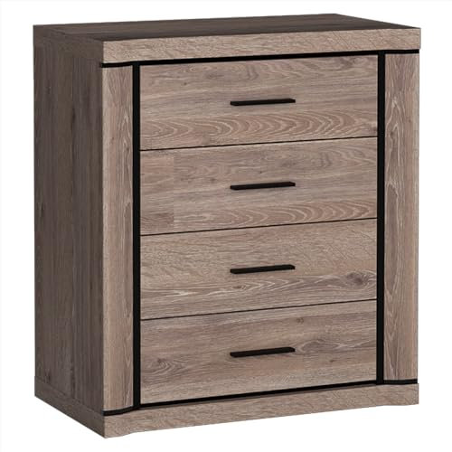 Kommode Schubladenkommode in Trüffel Eiche