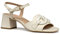 Geox D New ERAKLIA 50 T C, Sandalia Tacón Mujer, Papyrus, 40 EU