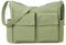 RZMAYIS Laptop Messenger Bag for Men and Women, Canvas Tote Cross-body Shoulder Bag with Laptop Sleeve, Canvas Messenger Bag for Work (Green)