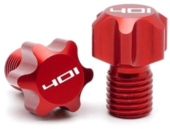 Lenkerendenspiegel Blindstopfen Für Für Svartpilen Für Vitpilen 401 2018-2022 2023 M10 Motorrad-Rückspiegellochstopfen Schraubkappen(rot)