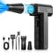 FORETOO Compressed Air Duster -Mini Blower Turbo Fan,150000RPM Cordless Electric air Duster for Keyboard PC Cleaning,No Canned,Jet Dry Blower Air Blower for Home and Car