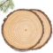 Holzscheiben,2 Stücke Baumscheiben 30cm Deko,Baumscheiben Tischdeko, Runde Naturholz Baumscheiben,Unvollendete Holzkreise,Holzscheiben Deko, für Hochzeit,DIY,Weihnachten Dekoration, Basteln(28-30CM)