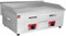 Plancha de gas comercial de acero inoxidable para encimera, placa plana de calentamiento rápido de doble control para barbacoa, cocinar filetes, huevos, panqueques