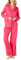 Amazon Essentials Set Pigiama in Raso con Maglia e Pantaloni Donna, Rosa Shocking, L