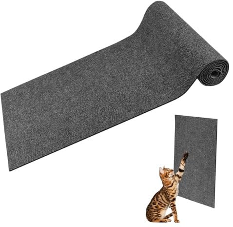 60*30 CM Cat Scratch Mat Self Adhesive Cat Scratching Mat Scratch Matt for Cats Cat Furniture Protector Anti Scratch Furniture Protector Cat Sofa Protector Suitable for Cat Climbing Frame Corner Sofa