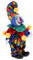 Qianly 25 cm Lächelnde Stehende Clown Puppe Aus Porzellan mit Tränen, Heimdekoration, Kindergeschenke, # 3