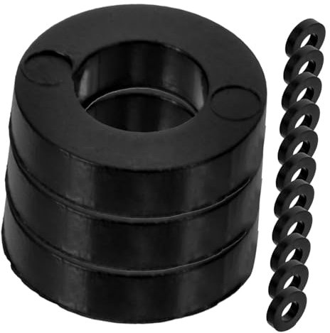 TEMPNAP 100 Stück Schlagzeug Zubehör Unterlegscheiben Becken Dichtung Trommel Dichtung Schwarz Für Vielseitige Schlagzeugmodelle