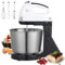 Robot Patissier 100W Ciotola In Acciaio Inox 1.7L Robot Da Cucina Multifunzione, Robot Petrino Professionale, Con Batterista, Frusta A Filo, 7 Velocità, Disponibile Manualmente O Su Tavolo