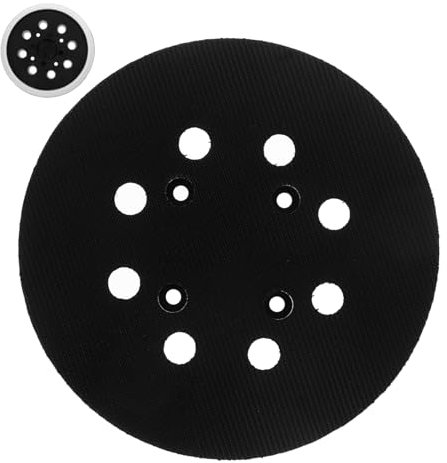 PRETYZOOM 8loch Schleifpad Klett-design Für Schleifmaschinen Ersatz-rückplatte Aus Hartgummi Für Staubabsaugung Und Langlebigkeit Kompatibel Mit Verschiedenen Modellen Für Metall Und