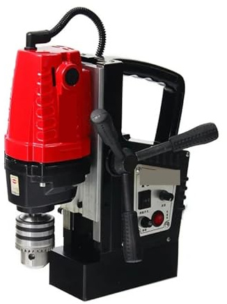 Drill Press, Magnetic Drill Press Electric Bench Drilling Rig Machine for Engineering Steel Structure Stepless Speed Regulation(ME18F)