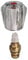 Cornat TEC303102 Armaturenoberteil, Messing, mit Acryllux-Griff, 3 / 8 Zoll, rot