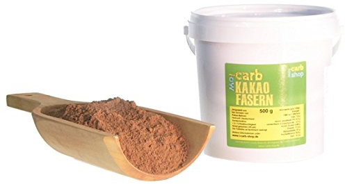 -carb Kakaoersatz und hochwertiges Faserprodukt für die Low-Carb-Küche: Kakao Fasern (500 g)