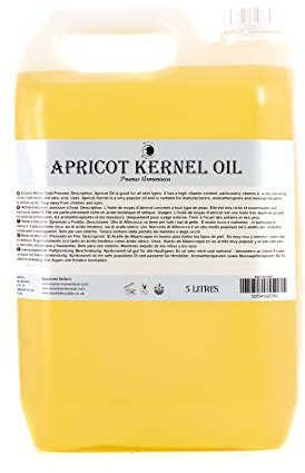 Mystic Moments | Aprikosenkernträgeröl 5 Liter - reines & natürliches Öl perfekt für Haare, Gesicht, Nägel, Aromatherapie, Massage und Ölverdünnung Veganer GVO -frei
