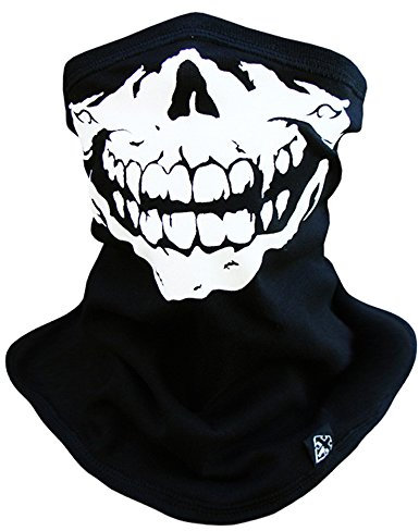 ROUGH RADICAL halb Sturmhaube Skimaske Sturmmaske Skull-2 (schwarz)