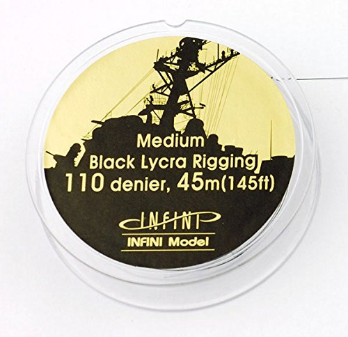 Medium rigging (0.121 mm diameter black)