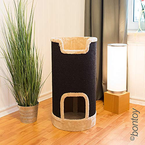 Bontoy Kratzenkratzturm Leon schwarz/Creme 74 cm