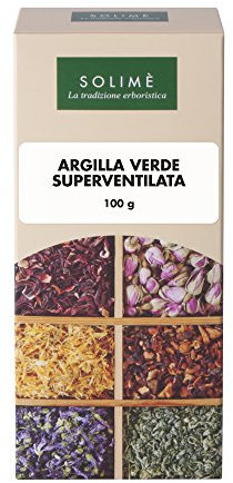 Argilla Verde Superventilata per trattamenti purificanti di cute e capelli - 100 g - Prodotto erboristico Made in Italy