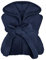 npluseins extra weicher Kapuzen-Bademantel aus Kuschelfleece - in modernen Farben und verschiedenen Größen - Unisex & wadenlang, M, Marine