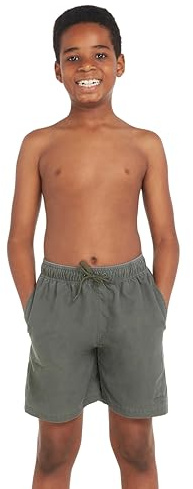 Zoggs Boys Mosman Washed 15 Swim Short - Khaki, 27, 12-13 Years, Large