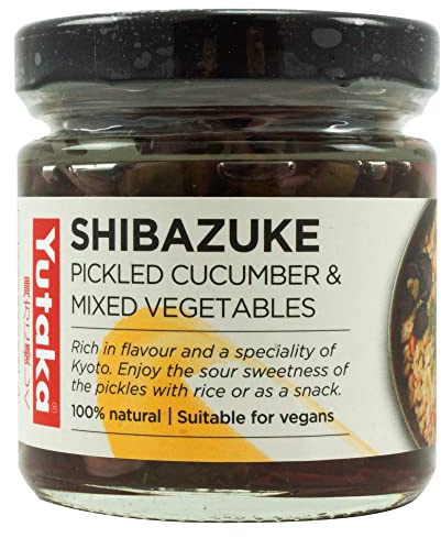 Yutaka Japanese-Style Pickles Shibazuke 110g | Traditional Pickled Cucumber & Aubergine Mix