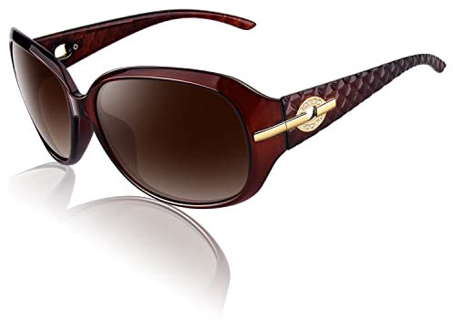 CGID Polarised Sunglasses for Women Trendy Oversized Ladies Shades,2025 New Sparkling UV400 Vintage Fashion Large Womens Sunglasses