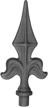 M.P. Metalli - Lancia in ferro battuto decorativa per inferriate, cancelli e ringhiere | Set e misura 5 Pz, Ø 17 mm | Made in Italy