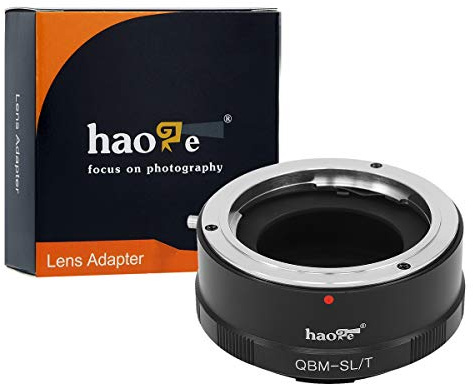 Haoge Manueller Objektivadapter für Rollei 35 SL35 QBM Quick Bajonett Mount Objektiv an Leica L Mount Kamera wie T, Typ701, TL, TL2, CL (2017), SL, Typ 601, Typ601, Panasonic S1/S1R/S1H, Sigma FP