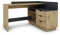 byLIVING Winkelschreibtisch BELFAST, Links oder rechts montierbar, Artisan Eiche/anthrazit, Holzwerkstoff Spanplatte, Hellbraun, B 129, H 83,5, T 105 cm