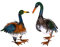 Riesiges schönes Metall Figurenpaar Eulen oder Enten Set W-G Gartenfigur Dekofigur Gartentierfigur (Entenpaar)