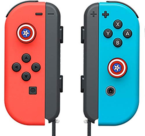 Dualsense 4 Stück Analoger Daumengriff-Stick-Abdeckung, Wireless Controller Game Remote Joystick Cap, rutschfeste Silikon-Griff-Schutzhülle, kompatibel mit Nintendo Switch & Lite (A)