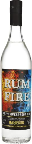 RUM FIRE - Rhum - 63% Alcool - Origine : Jamaïque - Bouteille 70 cl