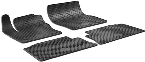 WALSER DirtGuard Gummi Fussmatten Auto für Ford Kuga I 02/2008-11/2012, Kuga II (DM2) 05/2012-2019, 100% passgenaue Auto Fußmatten, robuste Universal Fußmatte Auto, Gummimatten Auto
