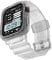 elkson Made for Apple Watch Band 45mm 44mm with Bumper Case, Quattro Pro Rugged Bands for Apple Watch SE and iWatch Series 9 8 7 6 5 4 Cover, Sport Military Protective Cases Women, Translucent