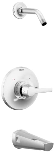Delta Faucet Galeon Ensemble de robinet de douche chromé, kit de garniture de douche, ensemble de robinet de baignoire, poignée de douche, Lumicoat Chrome T14472-PR-LHD (pommeau de douche et valve non
